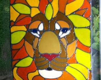 Lion window cling