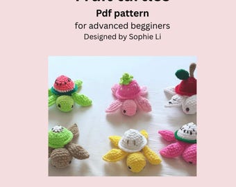Fruit turtles PDF pattern Amigurumi