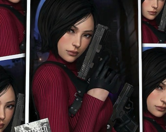 Lady In Red - Ada Wong Kunstdruck