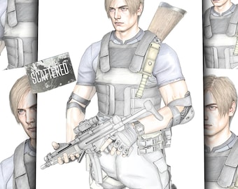 Salvador - Boceto coloreado de Leon Kennedy