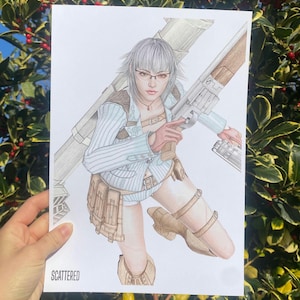 The Walking Arsenal - Lady FineLine Illustration