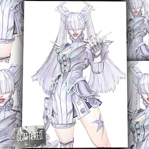 Marvels Rivals Magik Poster | X-men Poster | Superhero Poster | Magik Colored Sketch | Punkchild