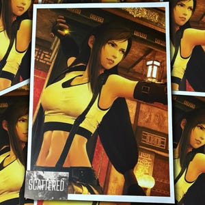 Final Fantasy 7 Tifa Lockhart Poster | Final Fantasy VII Poster | Final Fantasy 7 Rebirth Poster | Gaming Poster | Gift For Gamers