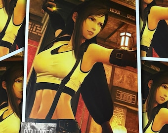 Fuerza desenfrenada - Lámina artística de Tifa Lockhart
