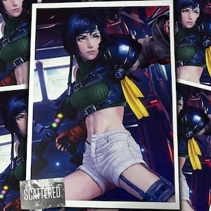 Final Fantasy 7 Yuffie Poster | Final Fantasy 7 Poster | Final Fantasy VII Rebirth Poster | Gaming Poster | Gift For