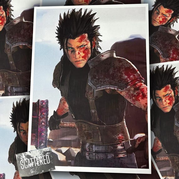 Final Fantasy 7 Zack Fair Poster | Final Fantasy VII Poster