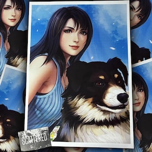 Rinoa Heartilly  Final Fantasy 8 poster | Rinoa print | Final Fantasy VIII Poster | Final Fantasy 8 Print | FF8 | FFVIII Keychain
