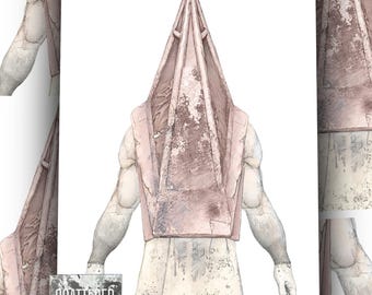 Pyramid Head - Pyramid Head FineLine Illustration Art Print