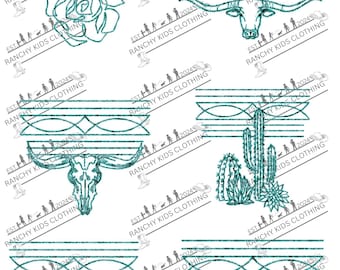 Turquoise Boot stitch bundle png