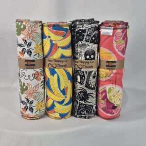 Zero Waste Reusable Paper Towels - 100% Cotton | Washable Kitchen Towels