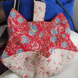 Fox Pouch - Handmade - with clip