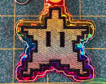 8 Bit Star Key Fob