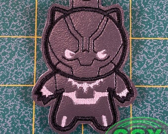 Chibi Panther Hero Key Fob / Bag Tag