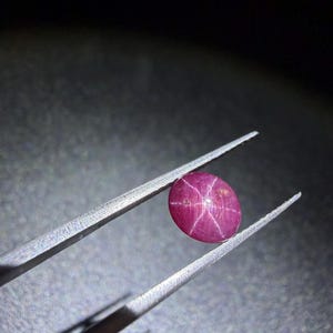2.40cts Natural Star Ruby Cabochon Gemstone (7x6x5mm) for Jewelry Making