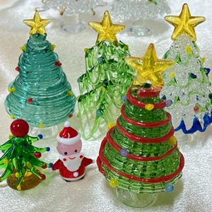 Handgemachte Glasmalerei-Weihnachtsbaum-Statue, beleuchtete Kristall-Weihnachtsbaum-Dekoration, Weihnachtsskulptur-Dekoration, Weihnachtsgeschenke