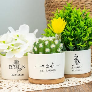 Cadeaux de fiançailles personnalisés pour jardinière,Cadeau d&#39;anniversaire de mariage personnalisé pour couple,Cadeaux pour les mariés,Cadeau pour les nouvelles fiançailles,Cadeaux de shower de bébé