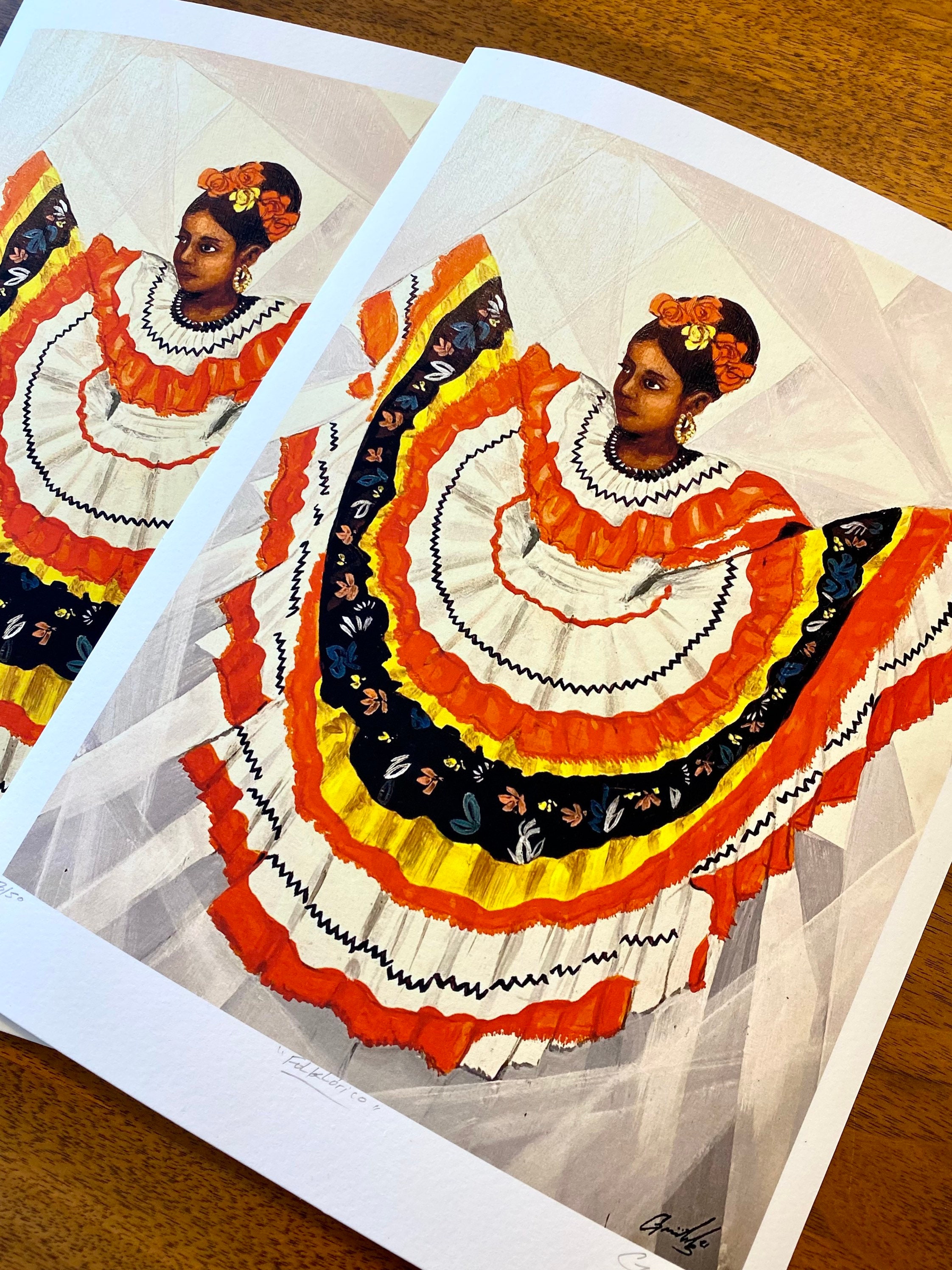 Folklorico Dance, Archival Giclee Print - Etsy