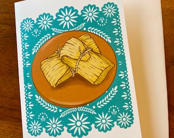 Tamales greeting card