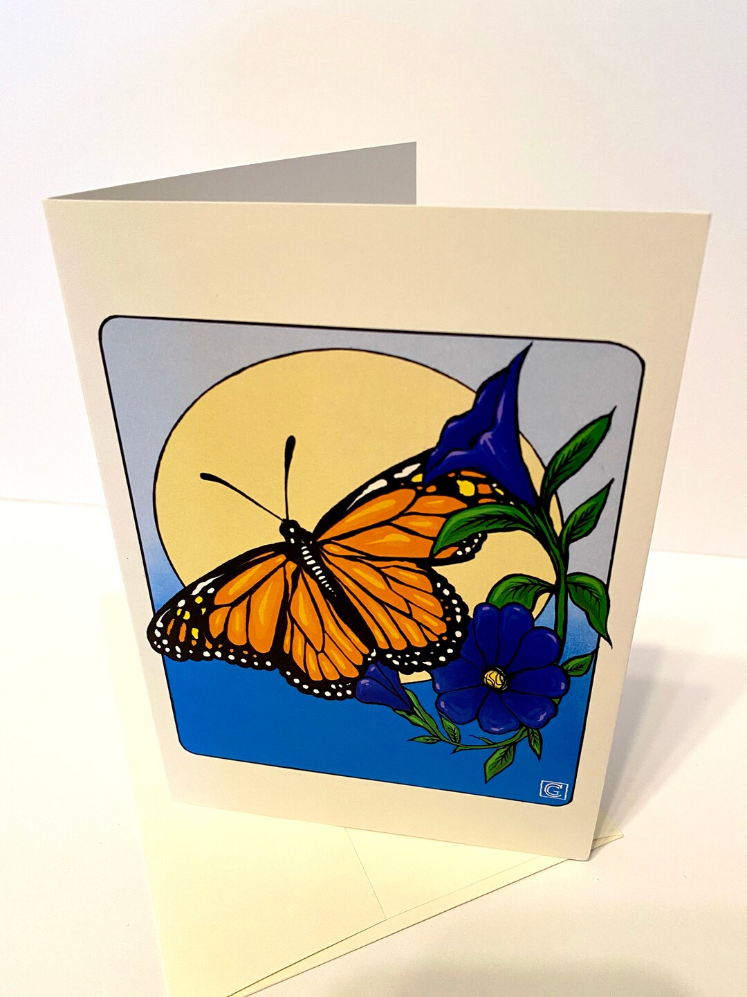 Monarch Butterfly ( Blank Greeting Card ) - Etsy