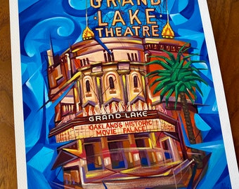 The Grand Lake Theater ( Abstract ) , Archival giclee 9x12” printed with archival inks and paper. Signed and numbered ( edition of 50 ) .