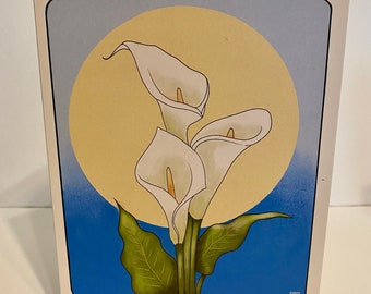 Calla lilies ( Blank Greeting card )
