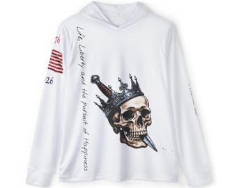 Donnez-moi la liberté ou donnez-moi la mort T-shirt de protection UV à manches longues sur le thème du patriotisme américain