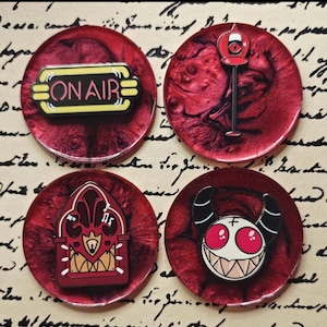 IN HAND Alastor Filler Enamel Pins - Hazbin Hotel