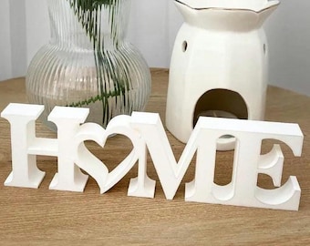 Home lettering for living room, housewarming gift house, decoration living room / bathroom or bedroom 3D lettering, minimalist decoration