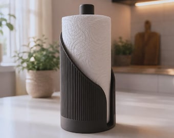 Japanese-style kitchen roll holder, minimalist kitchen organizer, paper towel holder, paper towel holder, 3D print, kitchen decor