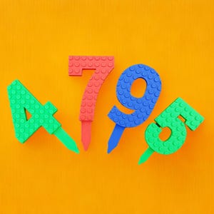 Bloque de construcción con número de pastel inspirado, decoración de pastel, número de adorno de pastel, número de pastel, cumpleañero y cumpleañera, adorno de pastel