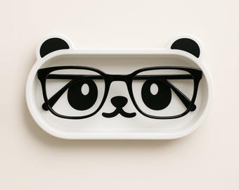 Panda bear glasses holder, glasses tray, glasses organizer, unique glasses tray, gifts for children, 3D printing