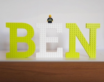 XL letters in block style, children's room decoration, personalized, children's gifts, nameplate, lettering, 3D printing