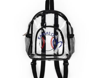 Clear Stadium Backpack - Transparent Sports Bag, Game Day Essential, College Football Backpack, Concert Ready, Festival Companion