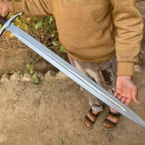 Custom Handmade Carbon Steel Blade Tactical Viking Sword | Hunting Sword Camping