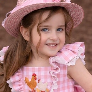 strapless open back dress Pink Chicken Girls Jade Boho Block Dress – AH Baby Co main image 0