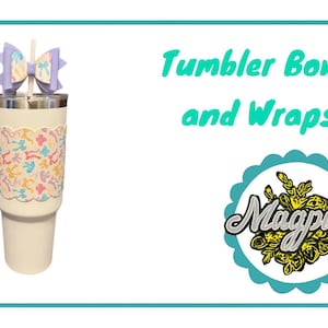 Tumbler bow accessory, pencil topper, Stanley Tumbler Bow Straw Topper, Cup Bow Straw Bow Topper, Stanley Accessories, Bow Stanley Cup Bows