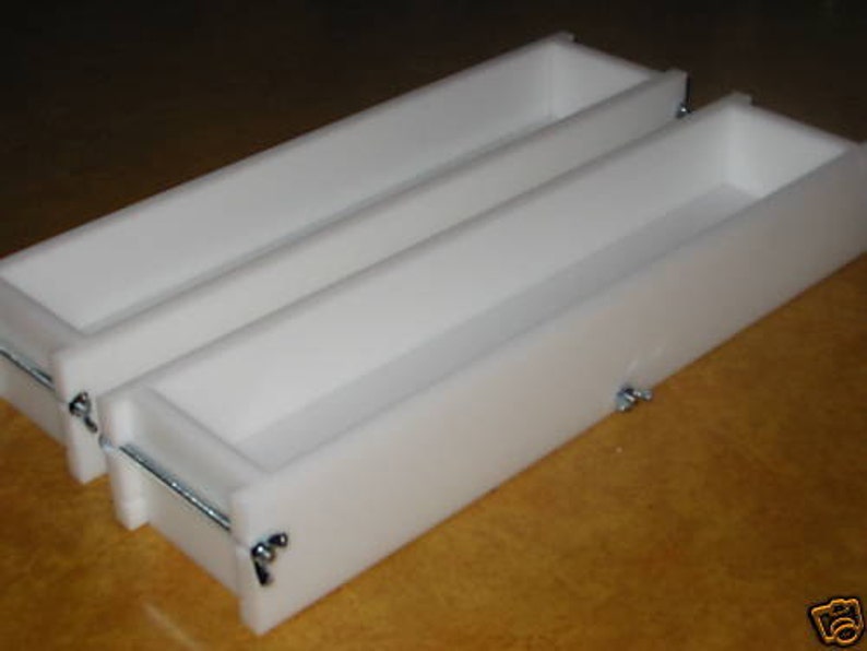 Soap mold two 56 lb no liner soap molds wooden lids & cutters Etsy