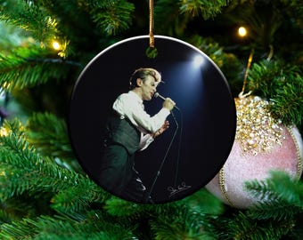 Legendary Rock star David Bowie Legend Ceramic Ornament, Collectible Iconic Star Figure Decoration, Music Enthusiast Keepsake Charm