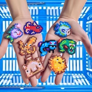 Stardew Valley Fishes - Pixel Perler Bead Art, Fridge Magnet, Keychain or Phone Charm