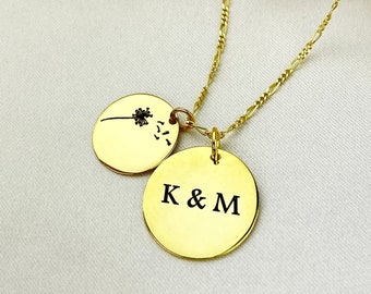 925 Sterling Gold Plated EngravinG - Custom Necklace YOUR TEXT -  K925-24