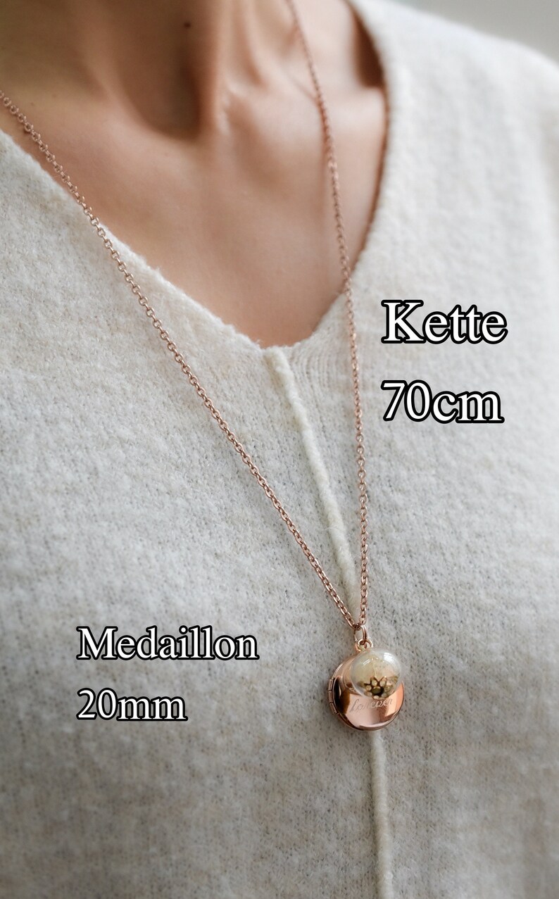 Rose Gold Locket Necklace WITH Your Photo Personalized Etsy