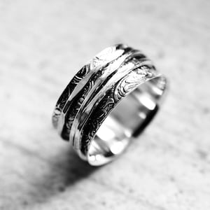 SPINNER Ring 925 Sterling Silber Meditation Ring Echt Silber Ring für Freund UNISEX Spinner Ring Spirituelle Geschenk Idee Schmuck Box Bild 6