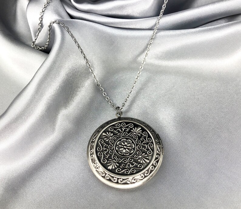 U7 Personalisierte Foto-Kette – Edelstahl/18k Vergoldet, Mit Herz/Rechteck/Oval/Schlüssel Anhänger | 55+5 Cm