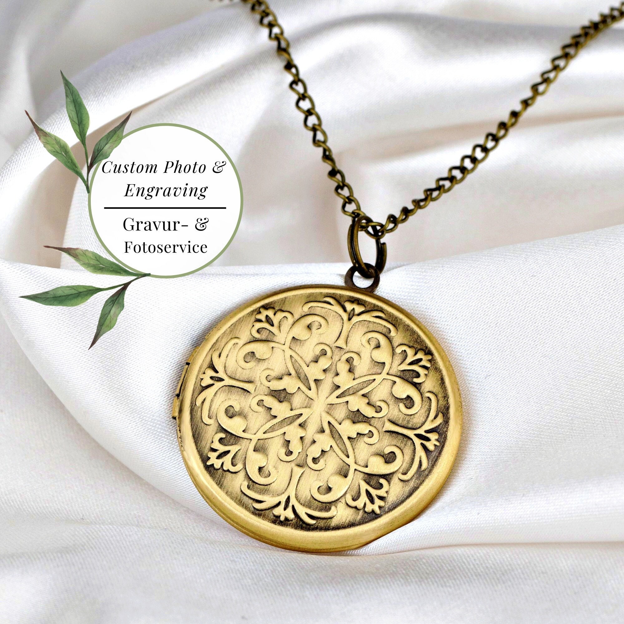 Custom engraved gold pendant deals