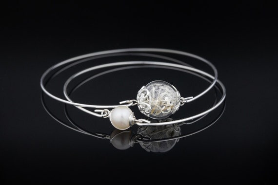 rygai Dry Plant Specimen Bracelet Glass Ball Dandelion Gypsophila  Girlfriends Gift-1 - Walmart.com