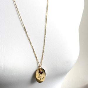 Floral Engraved Micro Affirmation Locket - Ginger and Pickles