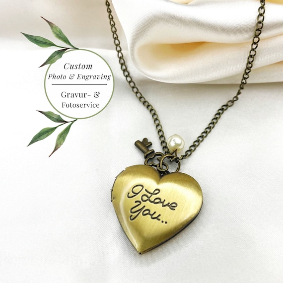 Customized Envelope Locket Necklace for Women, Personalized Love Letter  Name/message Mom Wife Girlfriend Gift