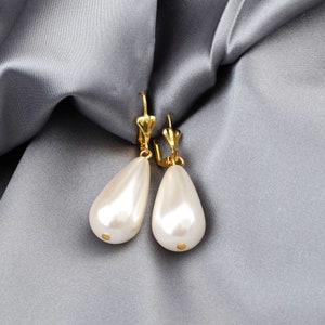 Boucles d'oreilles élégantes en perles bijoux de mariage d'inspiration vintage élégance intemporelle pour la mariée cadeaux demoiselle d'honneur mère pour elle image 4