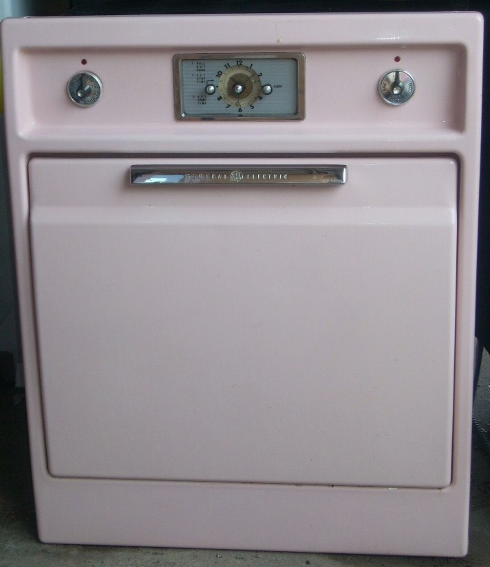 Vintage Pink General Electric Built In Wall Stove Oven Local Etsy