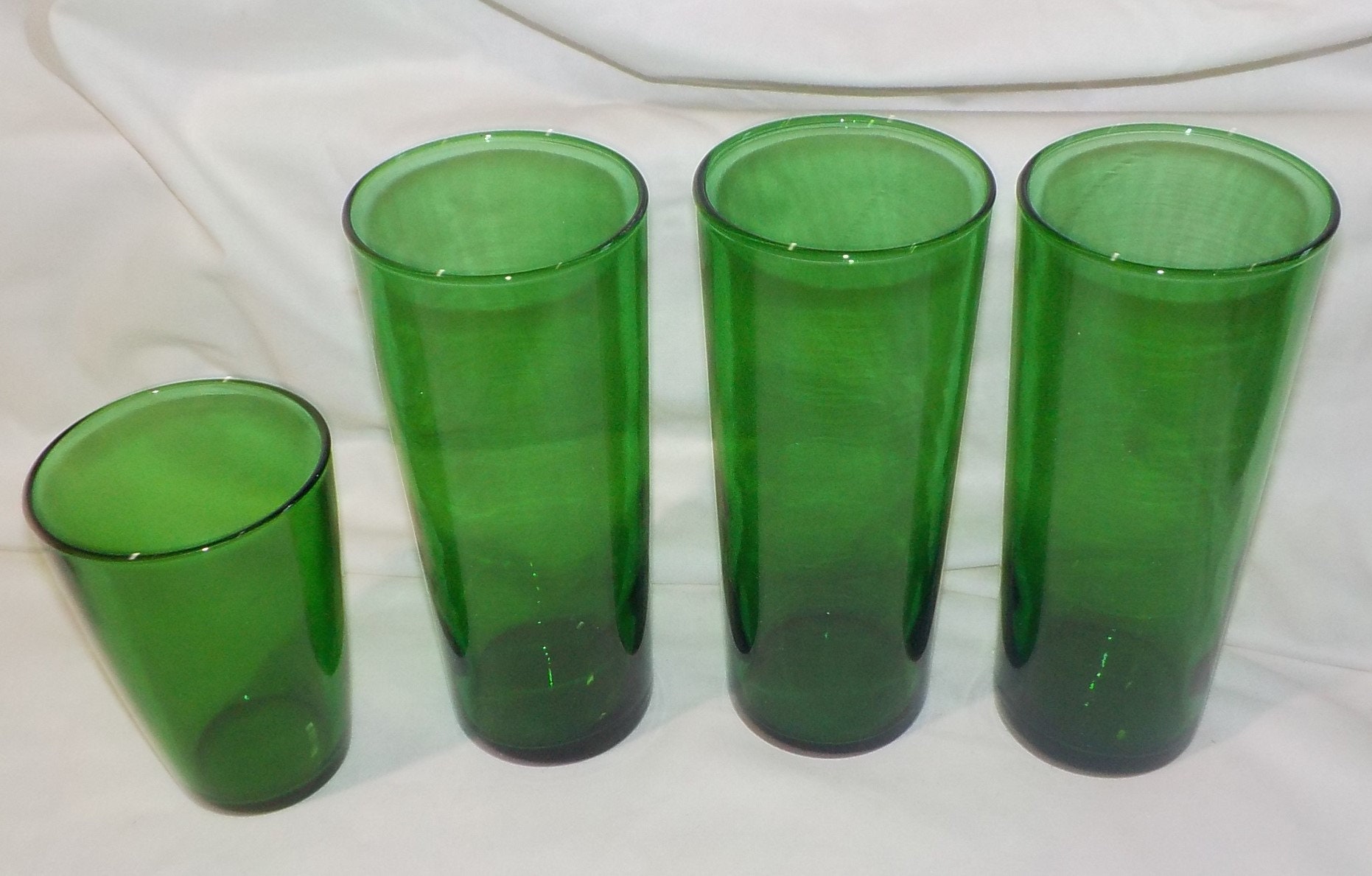 Forest Green Tom Collins Glasses Etsy